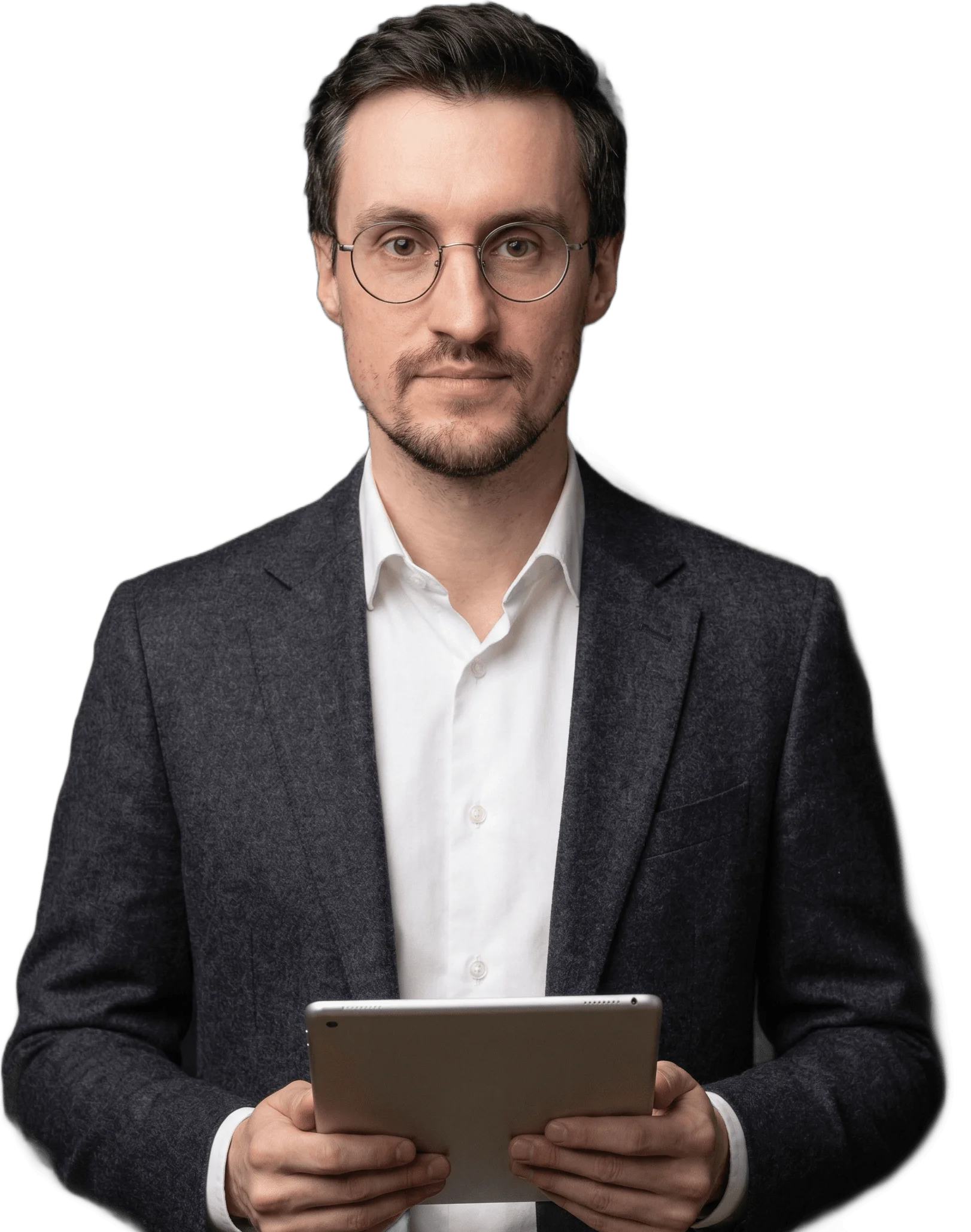 Krzysztof Ostrowski z tabletem